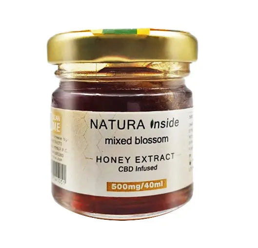 Natura Inside Broad Spectrum CBD Honey Extract – 500mg CBD per 40ml, for Face Mask, 40ml