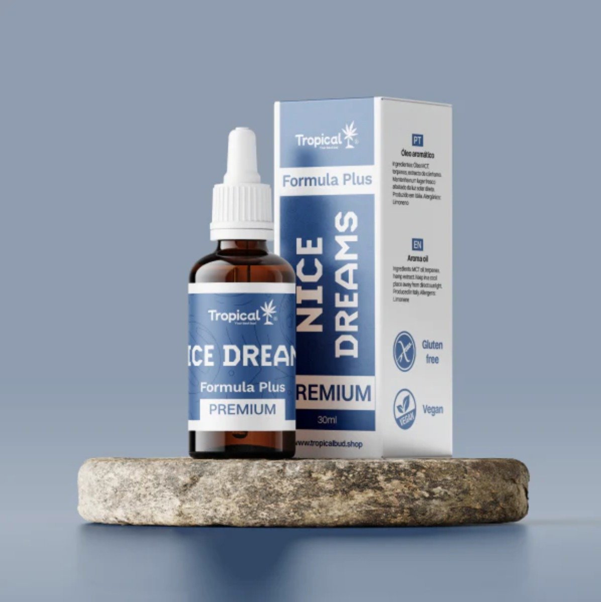 Óleo de CBD 500mg + Rotina Noturna - Tropical Bud Premium Formula Plus (30ml) - Image 2